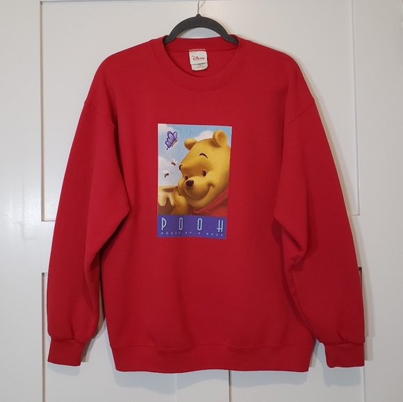 Disney Tops - Disney Store Vintage Winnie The Pooh HONEY OF A BEAR Sweat Shirt Size La…